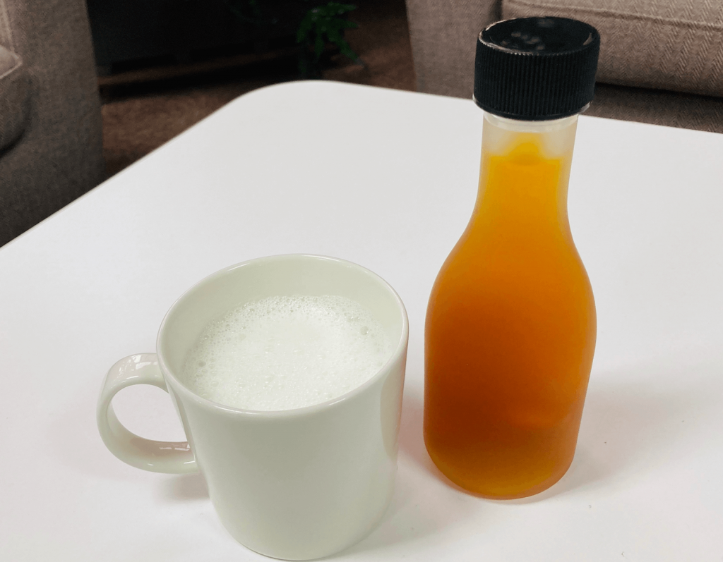 冷えた体にホットするドリンク カフェラテの代わりに自然の甘みnewゴールデンラテ E No